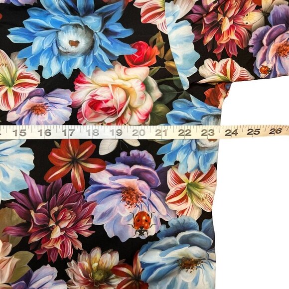 Dear Deer Touch of Modern Men size XL Silk Blend Floral Button Down Eclectic NWT - Picture 3 of 7